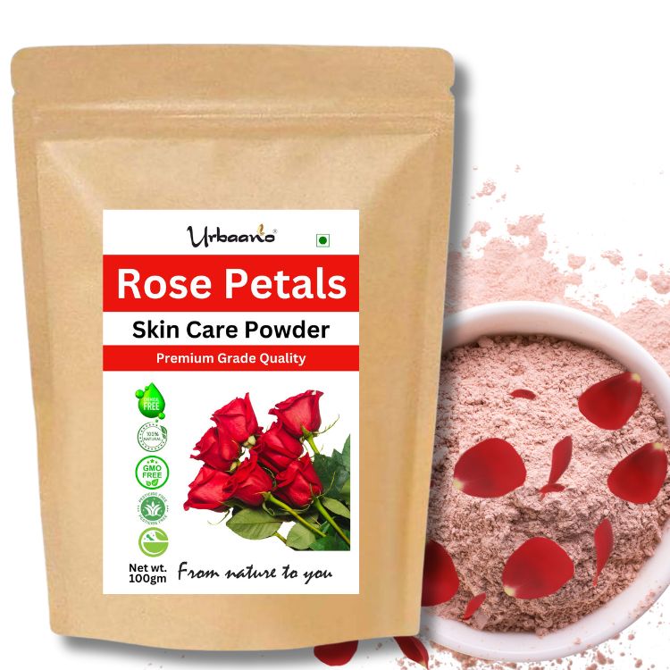 Rose Petal Powder Triple Filtered Natural Pure for Skin and Hair