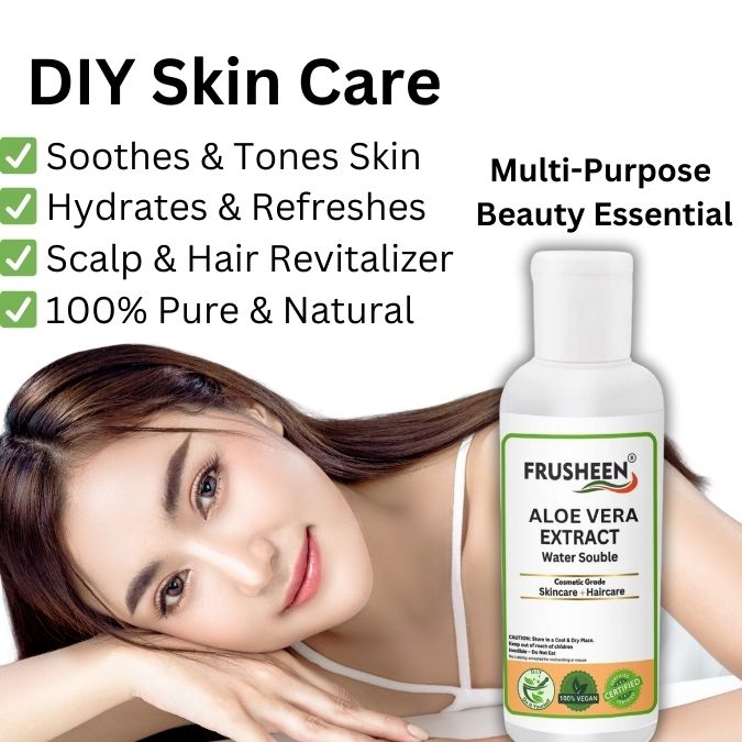 Premium Aloe Vera Liquid Extract with Ice Roller Skin Care Massager