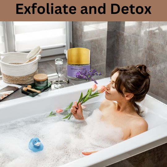 Lavender Epsom, Pink Bath Salt Granules for Ice Baths, Foot Spa, Muscle Pain Relief, Relaxing, Body Scrub