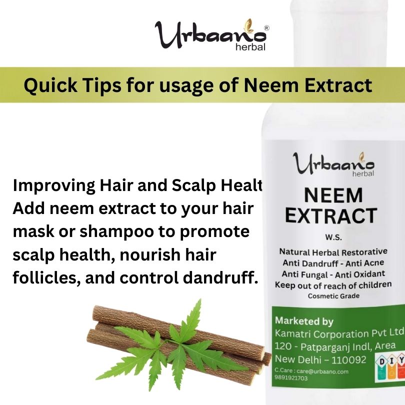 Pure Neem Liquid Extract Natural Ingredient for DIY Skin, Hair & Body Care Products