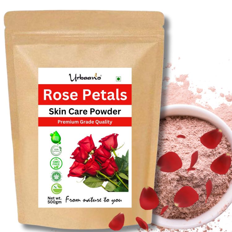 Rose Petal Powder Triple Filtered Natural Pure for Skin and Hair