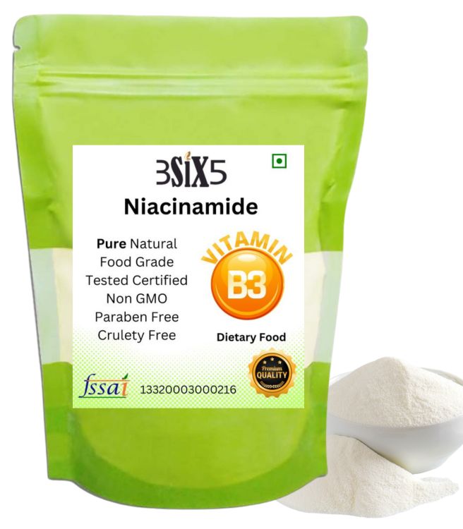 🔥 3SIX5 Niacinamide (Vitamin B3) Supplement for Radiant Health & Energy - HOT DEAL (500gm)