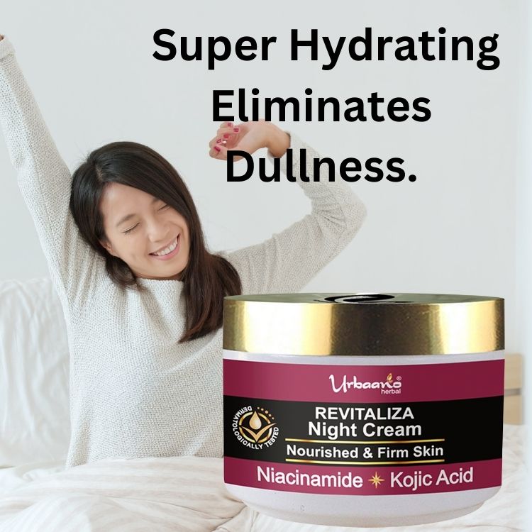 urbaano herbal kojic acid night cream for young glowing skin