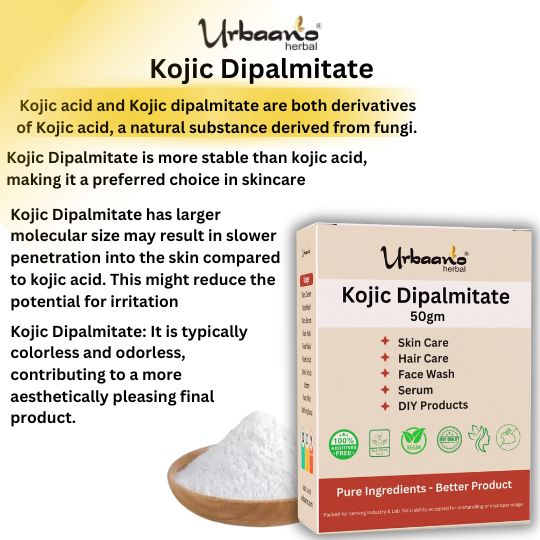 Pure Kojic Acid Dipalmitate Powder for Making Skin Serum, Cream, Lotion & Soap & DIY Product