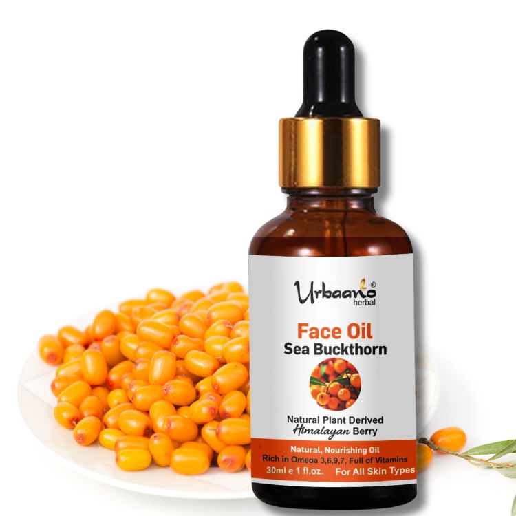 Radiant Glow Sea Buckthorn Face Oil, Natural Vitamin & Omega Rich Brightening | Himalayan Berry Face Oil