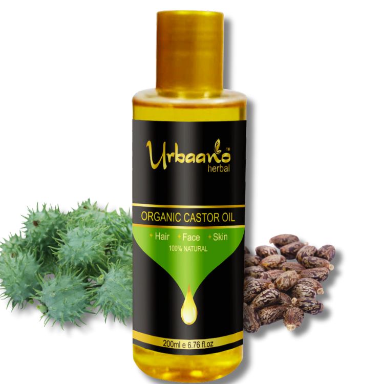 Cold Pressed Organic Castor Oil for Hair Growth, Moisturising Dry Skin, Strong and Long Nails, Eyelash