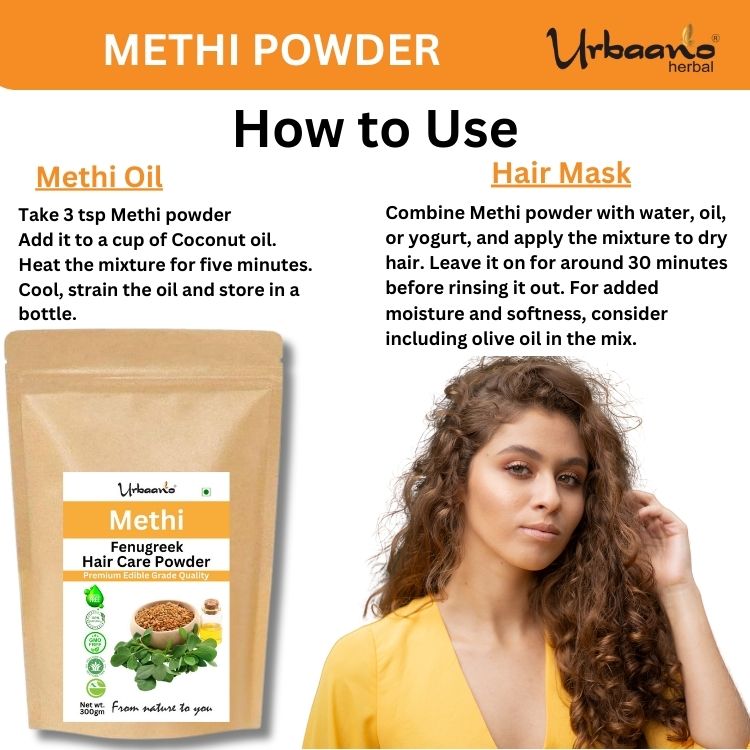 Pure Fenugreek Methidana Powder 300g for Hair Growth, Skincare