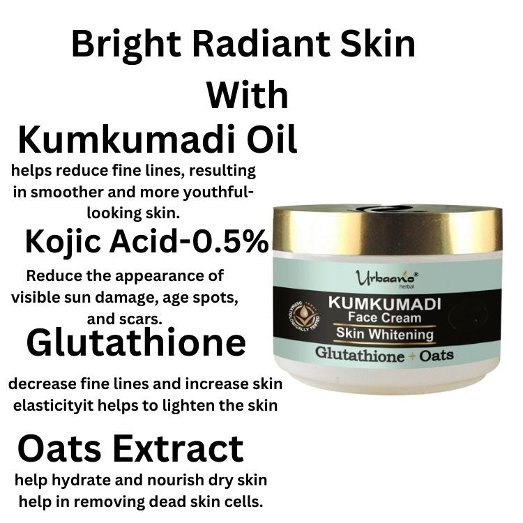 Skin Brightening Kumkumadi Face Cream - A Hydrating Glowing Moisturizing Cream