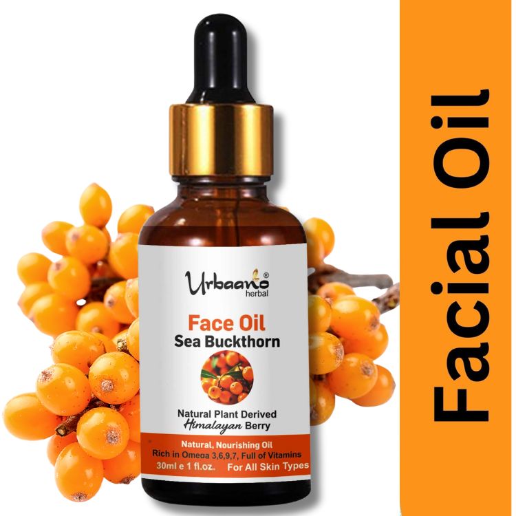 Radiant Glow Sea Buckthorn Face Oil, Natural Vitamin & Omega Rich Brightening | Himalayan Berry Face Oil