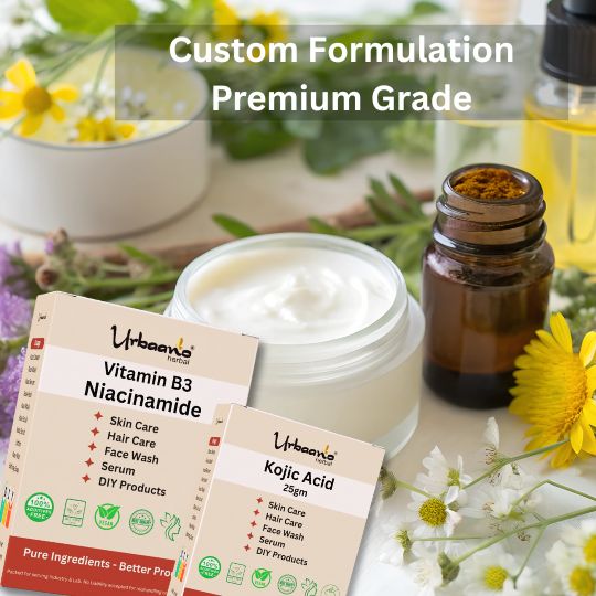 Niacinamide (Vitamin B3) and Kojic Acid Powder Face Serum, Soap, Pack for Bright, Glowing Skin