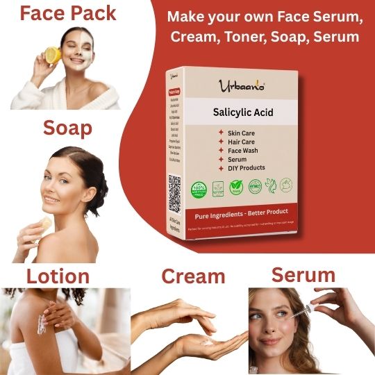 Salicylic Acid Powder for Making Beauty Cream, Facewash, Cleanser, Lotions, Gel, Body Wash (DIY Ingredient)