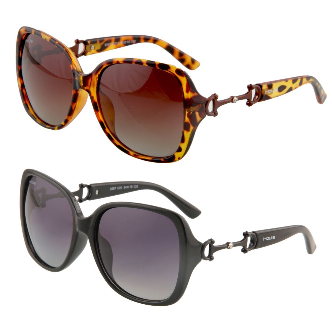UV Protection Oversize Stylish Brown, Black Sunglasses for Women