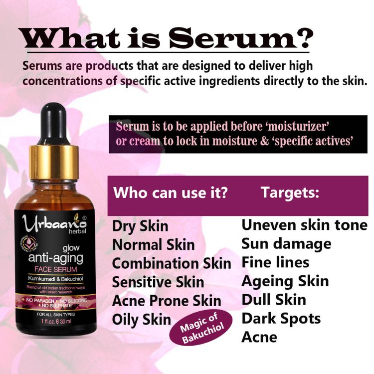 urbaano herbal kumkumadi serum for anti aging & glowing skin