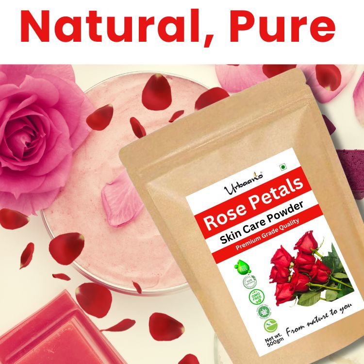 Rose Petal Powder Triple Filtered Natural Pure for Skin and Hair