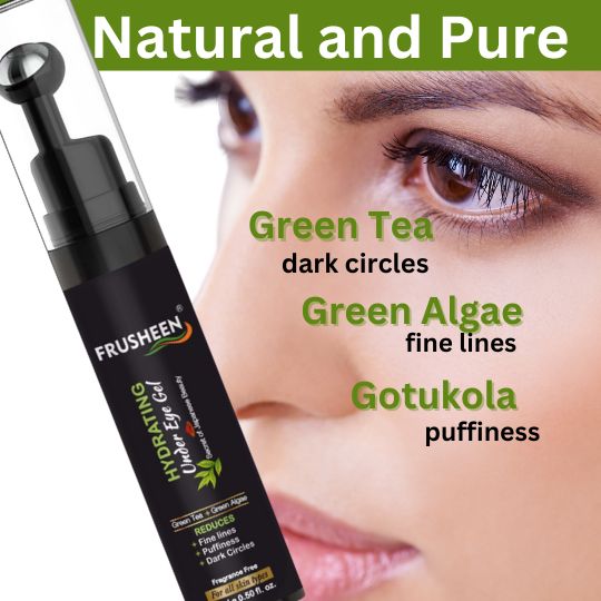 EyeLift Hydrating Under Eye Cream Gel for Dark Circles, Puffy Eyes, Fine Lines with Cooling Massage Roller