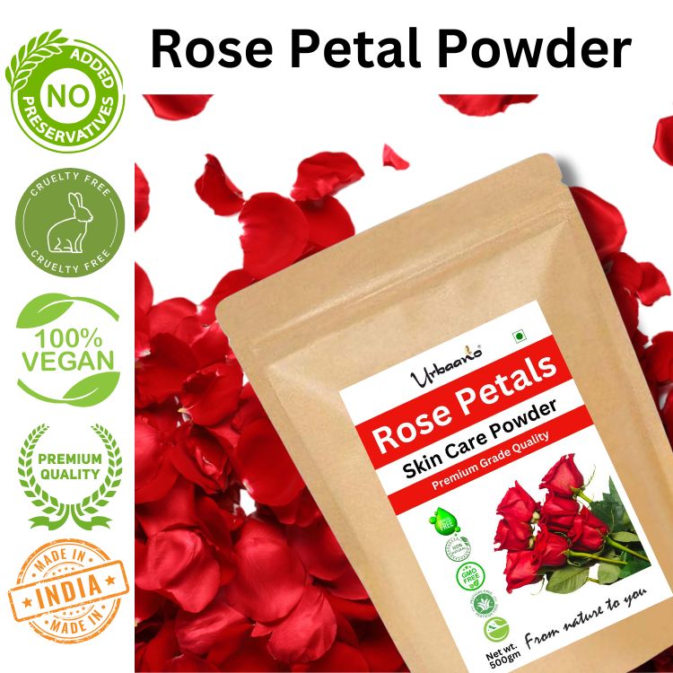 Rose Petal Powder Triple Filtered Natural Pure for Skin and Hair