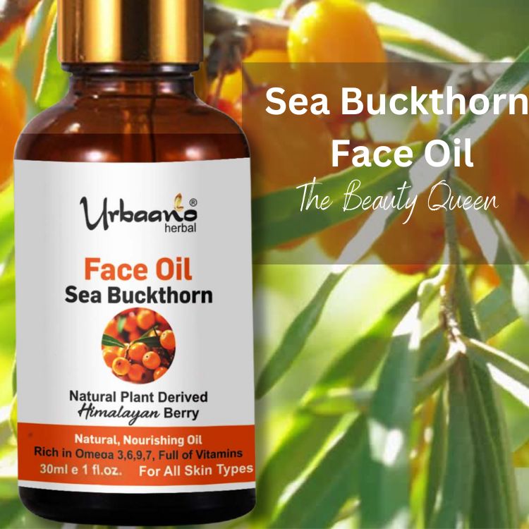 Radiant Glow Sea Buckthorn Face Oil, Natural Vitamin & Omega Rich Brightening | Himalayan Berry Face Oil