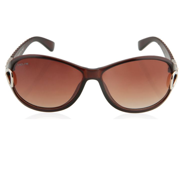 UV Protection Full Rim Oversize Brown / Purple Stylish Sunglasses for Men & Women