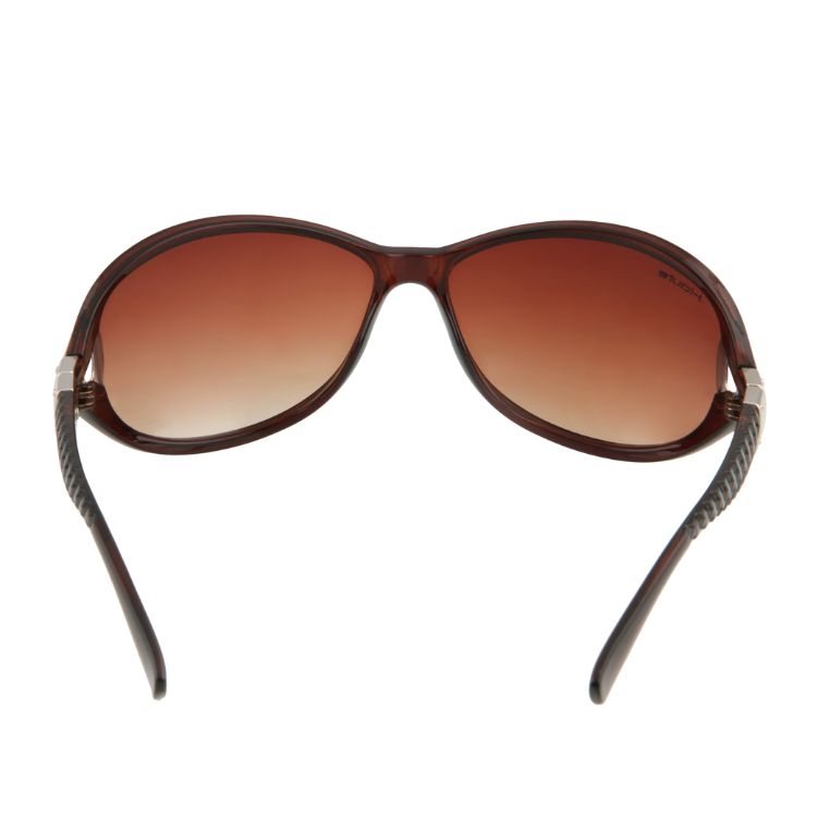 UV Protection Full Rim Oversize Brown / Purple Stylish Sunglasses for Men & Women