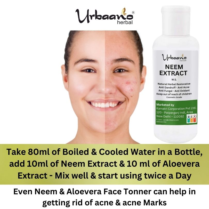 Pure Neem Liquid Extract Natural Ingredient for DIY Skin, Hair & Body Care Products
