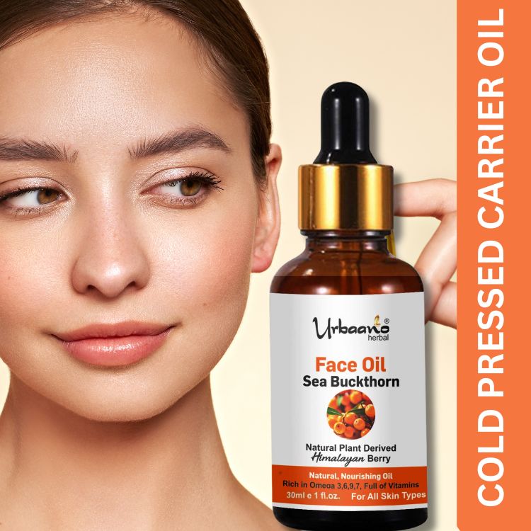 Radiant Glow Sea Buckthorn Face Oil, Natural Vitamin & Omega Rich Brightening | Himalayan Berry Face Oil