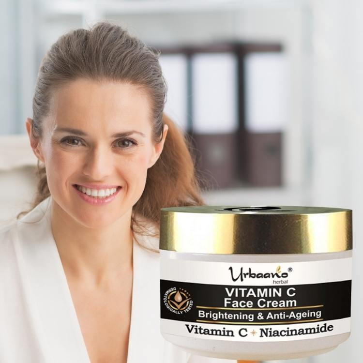 Vitamin C Brightening Cream, Face Moisturizer for Glowing & Smooth, Soft Skin