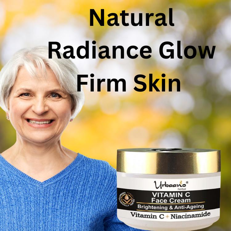 Vitamin C Brightening Cream, Face Moisturizer for Glowing & Smooth, Soft Skin