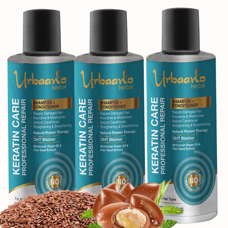 Keratin Care Professional Repair Shampoo & Conditioner Pack of 3x100ml