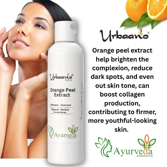 Orange Peel Liquid Botanical Extract for Making Toner, Mask, Shampoo, Soap, Anti-ageing, Dark circle's