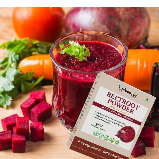 Natural Beetroot Powder for Face | Hair | Lips | Drinking | Glowing & Shiny Skin