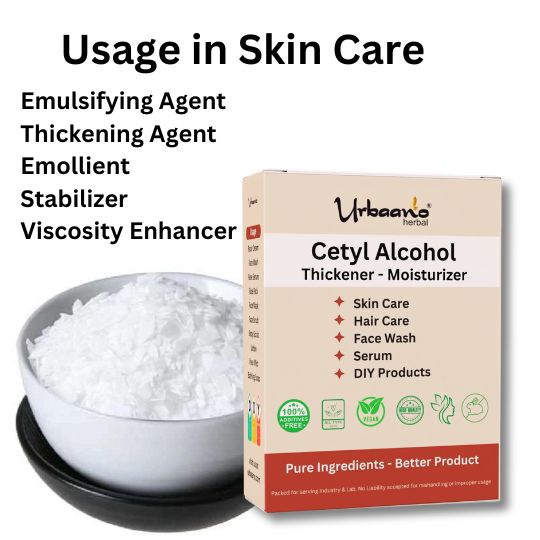 Cetyl Alcohol Granules, for DIY Skincare Cosmetics, Soaps - Thickner & Moisturizer-150gm