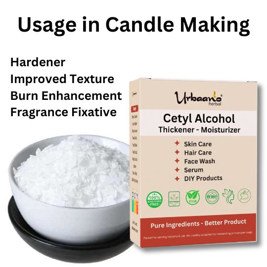 Cetyl Alcohol Granules, for DIY Skincare Cosmetics, Soaps - Thickner & Moisturizer-150gm