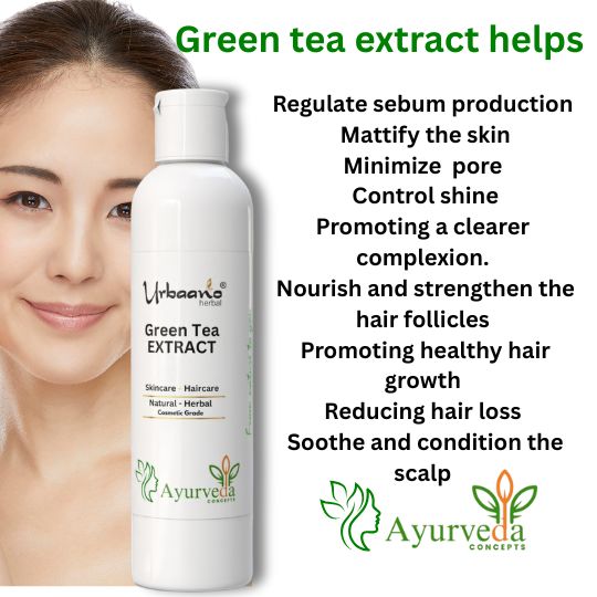 Green Tea Extract Liquid 100% Natural, Antioxidant Rich for DIY Skin Care, Making Soap, Serums, Toners & Masks