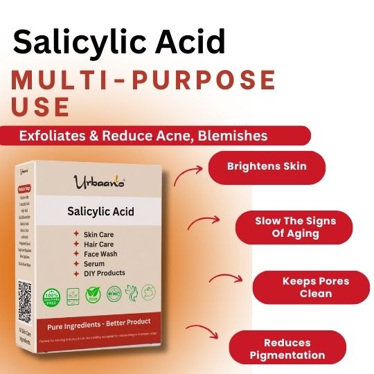 Salicylic Acid Powder for Making Beauty Cream, Facewash, Cleanser, Lotions, Gel, Body Wash (DIY Ingredient)
