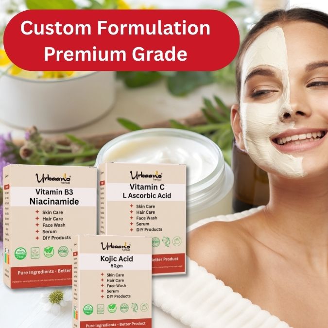 Niacinamide, Kojic Acid & L-Ascorbic Acid for Making DIY Skin Care Serum, Cream, Lotion & Face wash