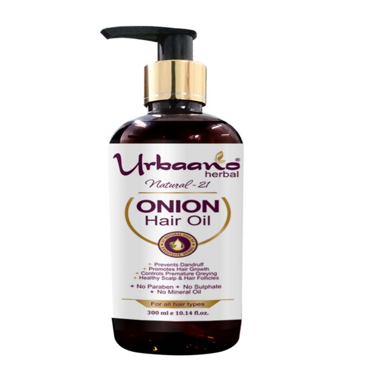 Natural 21 Onion Hair Oil Nourishes Scalp, Controls Hair Fall, Strengthens Hair