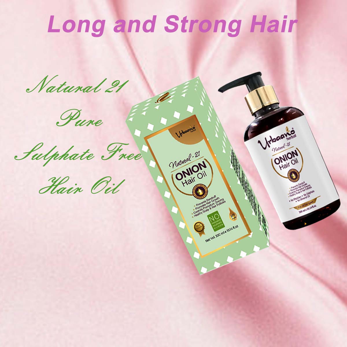 Natural 21 Onion Hair Oil Nourishes Scalp, Controls Hair Fall, Strengthens Hair
