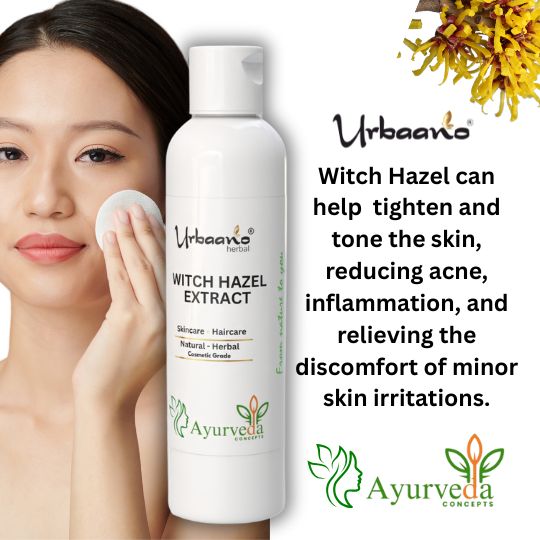 Pure Witch Hazel Liquid Extract Natural Ingredient for DIY Skin, Hair & Body Care Products