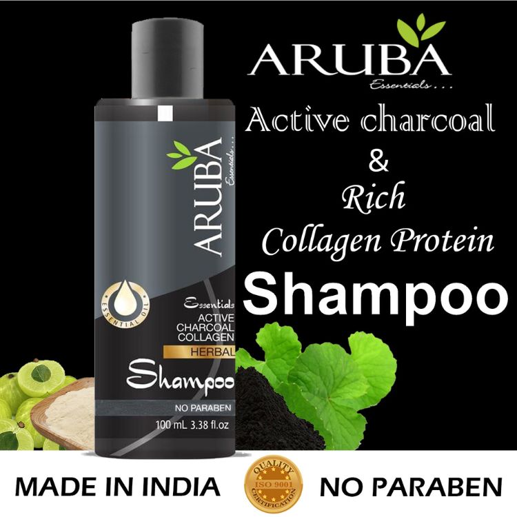 Activated Charcoal & Collagen Hair Shampoo Pack of 3x100ml