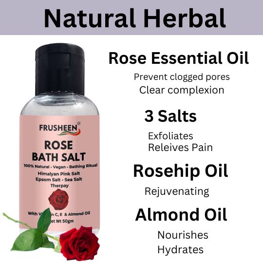 Bath Salt Granules Combo of 4 Reduce Excess Oil, Foot Spa, Muscle Pain Relief, Relaxing, Body Scrub