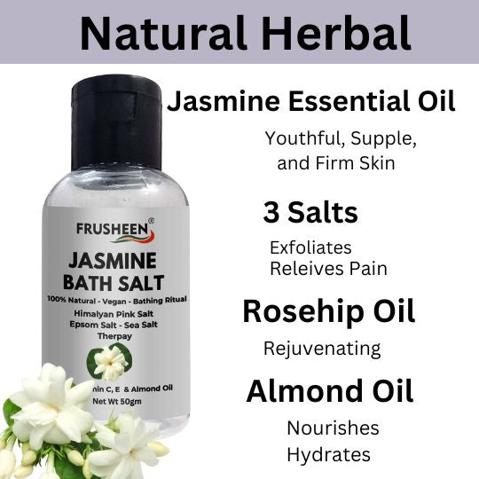 Jasmine Epsom Bath Salt Granules for Foot Spa, Muscle Pain Relief, Relaxing, Body Scrub