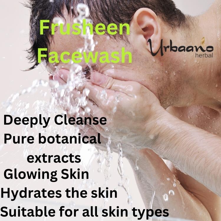 urbaano herbal frusheen coffee face wash reduces acne scars, fine lines,is easy to use twice