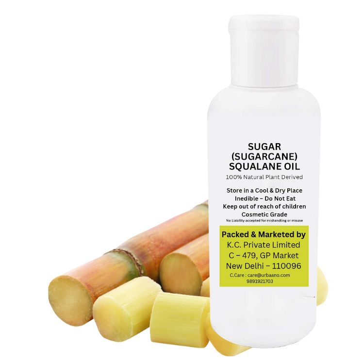 Sugarcane Squalane 100% (Plant Derived) Super-Lightweight Face Oil | Improves Skin Hydration, Elasticity, Moisturize & Reduces Fine Lines