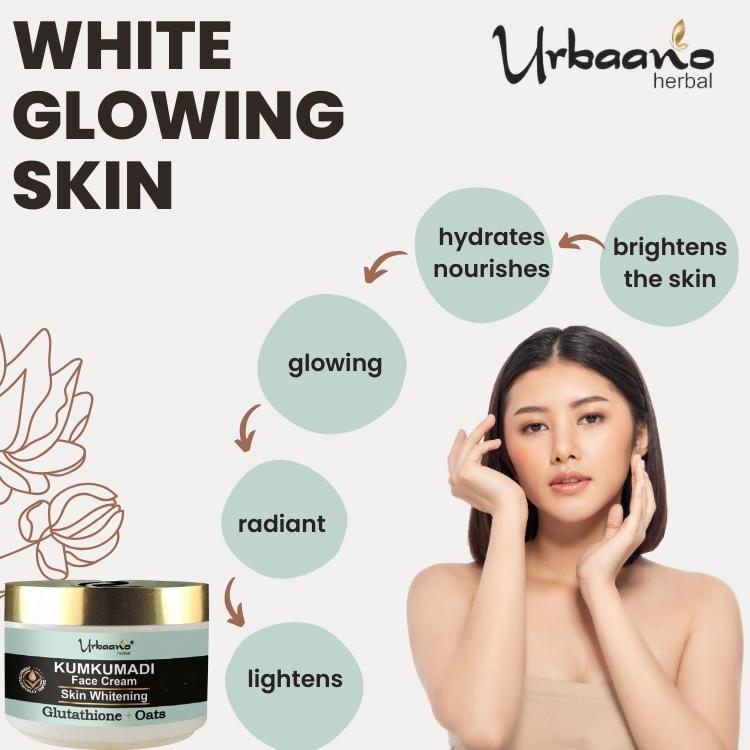 urbaano herbal facial kit glowing, whitening face cream for hydrating, nourishing skin