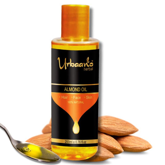 Pure Cold Pressed Sweet Almond Oil, Badam Tel for Hair Growth & Glowing Skin