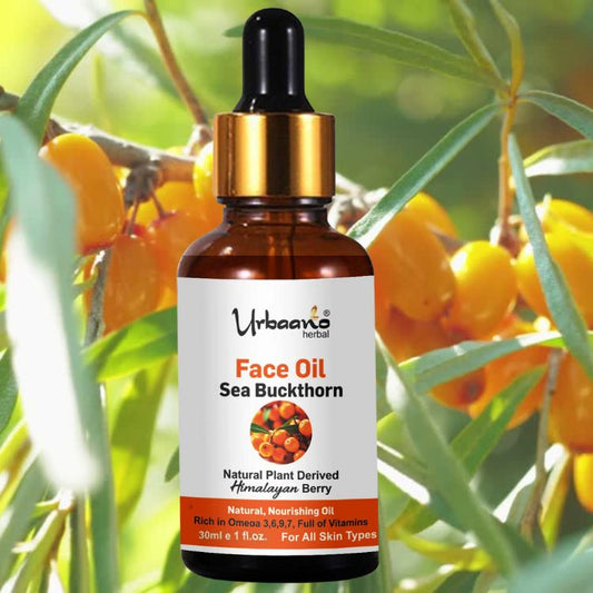 Radiant Glow Sea Buckthorn Face Oil, Natural Vitamin & Omega Rich Brightening | Himalayan Berry Face Oil