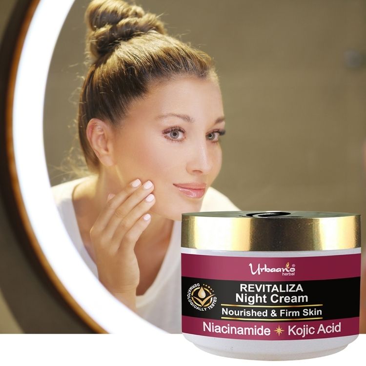 Revitaliza Night Cream for Skin Lightening & Nourishing with Kojic Acid, Niacinamide
