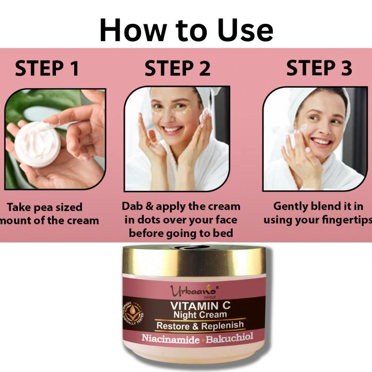 urbaano herbal vitamin c night cream hotdeals for glowing ageless skin easy to use