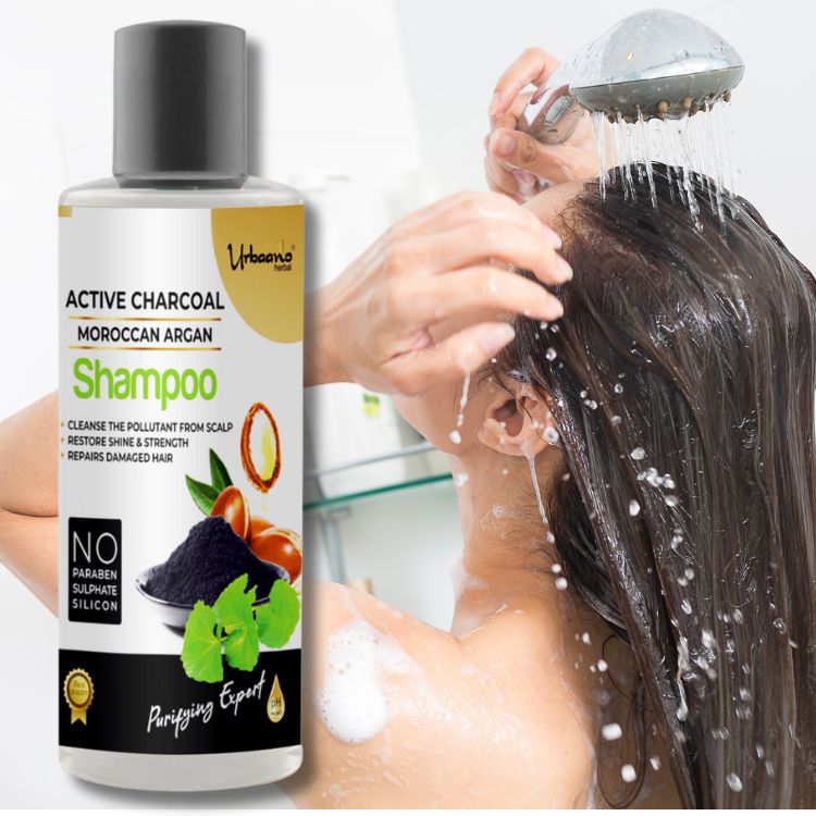 Activated Charcoal & Moroccan Argan Oil Shampoo for Dandruff
