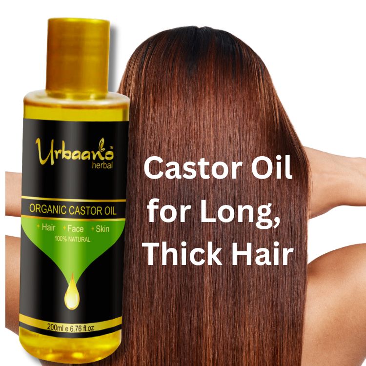 Cold Pressed Organic Castor Oil for Hair Growth, Moisturising Dry Skin, Strong and Long Nails, Eyelash